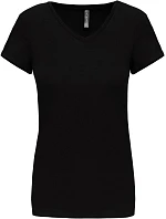 Kariban K 3015 Dámské elastické tričko s výstřihem do V 20.3015 black Kariban K 3015 Dámské elastické tričko s výstřihem do V 20.3015 black