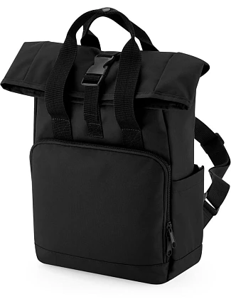 BagBase BG 118S Mini rolovací batoh s dvojitým držadlem 52.118S black BagBase BG 118S Mini rolovací batoh s dvojitým držadlem 52.118S black