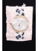 3D grafické šaty s perlami černé 3D grafické šaty s perlami černé