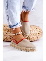 Nazouvací espadrilky Big Star JJ274879 Béžová Nazouvací espadrilky Big Star JJ274879 Béžová