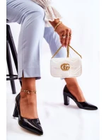 Módní Lakované Lodičky Na Baru Černá Emoce