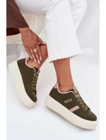 Dámské Tenisky Na Platformě Big Star SS274349 Zelené