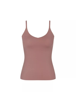 Dámský top ZERO Feel 2.0 Spaghetti Top - BROWN - hnědý 1141 - SLOGGI