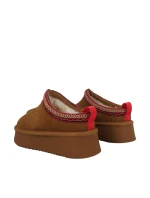 Dámské kožené boty Solo Soprani Couture Sabot fur Hugh Platform light brown SSW421P22 51 dámské