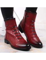 Jezzi W JEZ52G zateplené zdobené boty červená Jezzi W JEZ52G zateplené zdobené boty červená