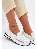 Dámské prodyšné mokasíny z přírodní kůže Kemela