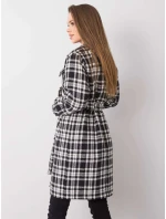 Dámský kabát LK EN 508342 1.67 černobílý Dámský kabát LK EN 508342 1.67 černobílý