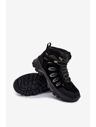 Pánské kožené trekové boty Big Star HI-POLY SYSTEM – černé