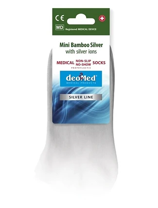 Ponožky MINI BAMBOO SILVER protiskluzové