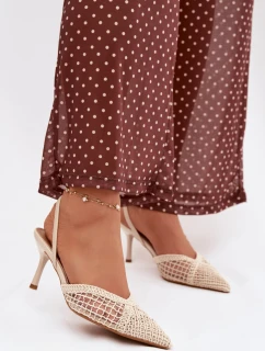 Sandály na podpatku model 224499 Step in style