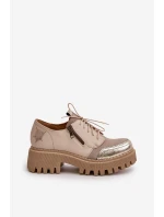 Dámské Polobotky Z Přírodní Kůže Béžové Maciejka 06177-04 Dámské Polobotky Z Přírodní Kůže Béžové Maciejka 06177-04