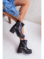 Dámské Kožené Boty Na Zip 3435 Lewski Černé