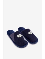 Pánské pantofle s nášivkou tmavě modré Presine