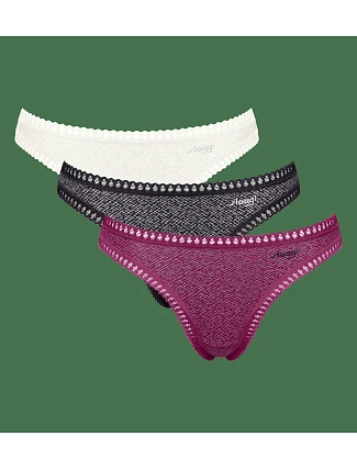 sloggi GO Crush String C3P - Black Combination - SLOGGI Black Combination - SLOGGI sloggi GO Crush String C3P - Black Combination - SLOGGI Black Combination - SLOGGI
