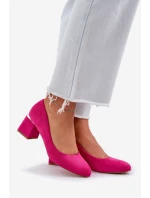 Eko Semišové Čerpadla Na Podpatku Fuchsie Veniffia