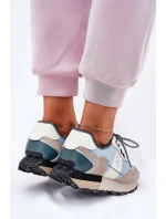 Dámské Semišové Tenisky Big Star RR274245 HI-POLY SYSTEM Šedo-Modré Dámské Semišové Tenisky Big Star RR274245 HI-POLY SYSTEM Šedo-Modré