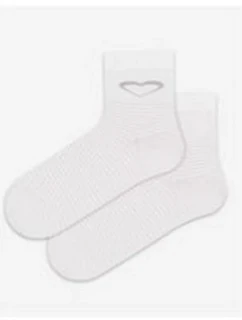 TENKÉ PONOŽKY BARVA 2-6 LET DÍVKY BÍLÁ 21-23