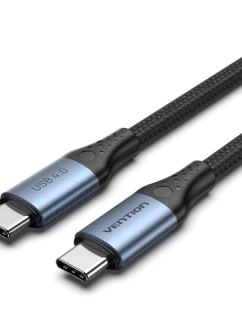 USB-C na USB-C Vention USB 4.0 5A 40Gbps opletený kabel 1m