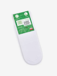 Dámské ponožky microstopky bambusové bílé