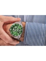 Pánské hodinky Giewont Chronograph Sapphire Silver Green GW3970-B8