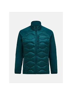 Pánská péřová bunda PEAK PERFORMANCE M Helium Down Hybrid Jacket, zelená barva