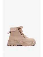 Dámské kožené trapery světle béžové Jette Dámské kožené trapery světle béžové Jette