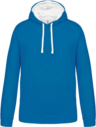Kariban K 446 Kontrastní mikina s kapucí 20.K446 tropical blue/white Kariban K 446 Kontrastní mikina s kapucí 20.K446 tropical blue/white