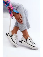 Lakované dámské tenisky D&A White Lakované dámské tenisky D&A White