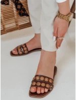 Dámské žabky STELLSAN brown FashionStreet ZY0855 Dámské žabky STELLSAN brown FashionStreet ZY0855