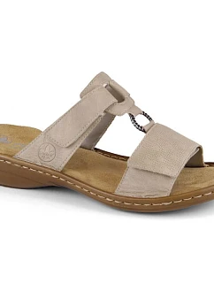 Pohodlné žabky Rieker W RKR681 beige
