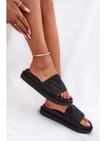 Dámské Pantofle Na Platformě Big Star RR274A540 Černé