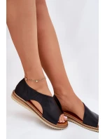 Kožené dámské sandály Artiker 46C1016 černé