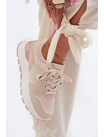 Dámské tenisky na platformě Béžové Lelmira