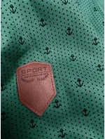 Dámská rozepínací mikina v tyrkysové barvě se stahovacími lemy (2306) Dámská rozepínací mikina v tyrkysové barvě se stahovacími lemy (2306)