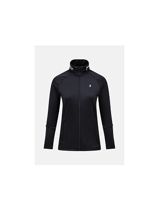 Dámská mikina PEAK PERFORMANCE W Rider Essentials Zip Jacket, černá Dámská mikina PEAK PERFORMANCE W Rider Essentials Zip Jacket, černá