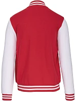 Kariban K 497 Unisex college bunda "Teddy" 20.K497 red/white