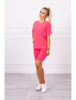 Souprava top+legíny růžová neonová Souprava top+legíny růžová neonová