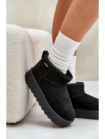 Nízké Sněhové Boty Na Platformě Big Star OO274A099 Černé