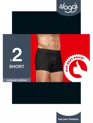 sloggi men 24/7 Short 2P - BLACK - SLOGGI BLACK - SLOGGI sloggi men 24/7 Short 2P - BLACK - SLOGGI BLACK - SLOGGI