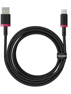 Baseus Dura USB-Type C 60W 2m kabel (červený/černý)