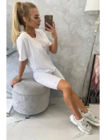 Bílý set top+legíny
