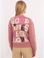 Mikina D10600T02695A tmavě růžová Mikina D10600T02695A tmavě růžová