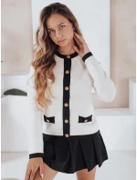Dámský svetr CHICLINE ecru FashionStreet MY2557
