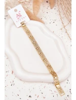 Dámský náramek ze chirurgické oceli zlatý Dámský náramek ze chirurgické oceli zlatý