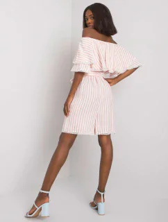 Šaty LK SK 507354.30P bílé a růžové