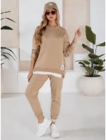 Dámská tepláková souprava TORONTO beige FashionStreet AY0954