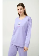 Vamp - Zimní dámské pyžamo s manžetami 21967 - Vamp