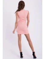 Dámské společenské šaty EMAMODA zdobené kameny broskvové - Broskvová / L - YNS Dámské společenské šaty EMAMODA zdobené kameny broskvové - Broskvová / L - YNS