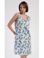 Dámská noční košile na ramínka Listy