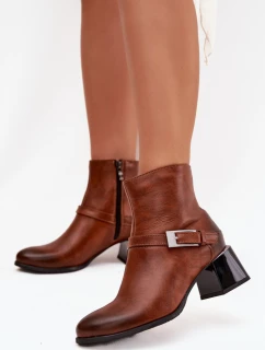 Boty na podpatku  model 217800 Step in style